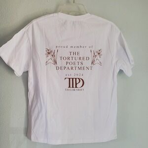Taylor Swift Shirt Mens Small Tortured Poets Department T-Shirt Tee 2024 Fan Tou